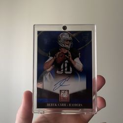 Signed Derek Carr Elite Card