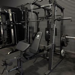 SMITH MACHINES / MULTI-FUNCTIONAL SMITH MACHINE SM-2001 WITH FID BENCH