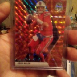 2020 Panini Mosaic Choice Red Fusion Prizm Josh Allen #26