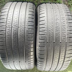 255/40/19 Tires Pirelli P Zero All Season * 70% left remaining good price 