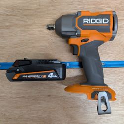 Ridgid 18v Brushless R86012 1/2in Impact Wrench & 4AH EXP (21700 Cells!) Battery NEW