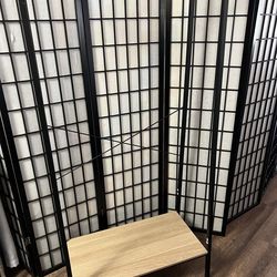 Clothes rack, measuring 34” wide X 14”/5ft3” tall