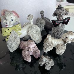 Vintage Ardalt Japan Spaghetti Poodle Family