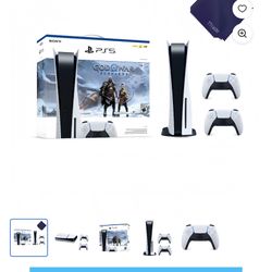 Sony PlayStation_5 Disc Edition with God of War Ragnarök Bundle with DualSense Extra Controller - Ultimate Gaming Bundle