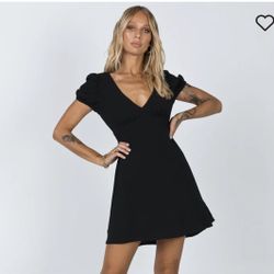 Never Been Worn Size 4 Princess Polly SMITH MINI DRESS BLACK