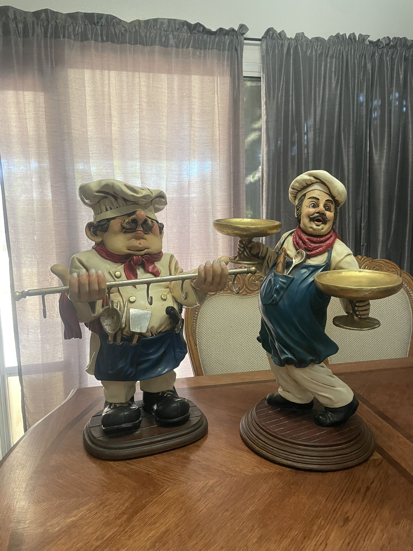 Vintage Italian Men Statues by Adelina Bernardo