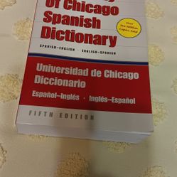 New Spanish  Dictionary  Book