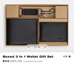 COACH Men’s Wallet Gift Set