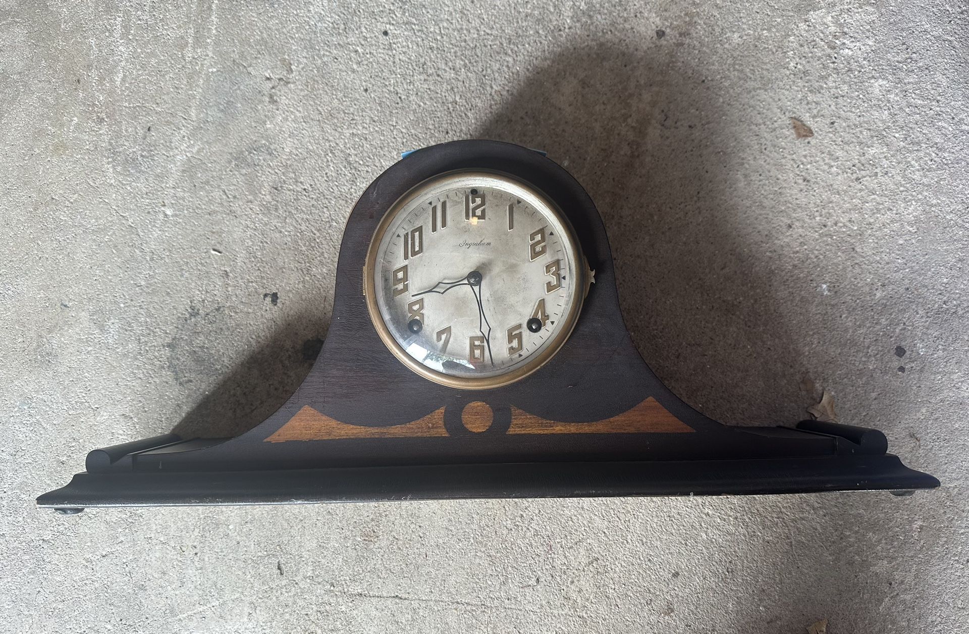 Antique The E. Ingraham & Company Duplex Hacthor 1874 Mantle Clock
