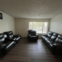3 Piece Leather Couch Set