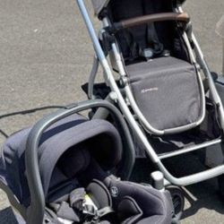 Uppababy Vista Stroller And Mesa Car seat 
