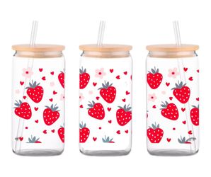 Strawberry 16oz Libbey Cup