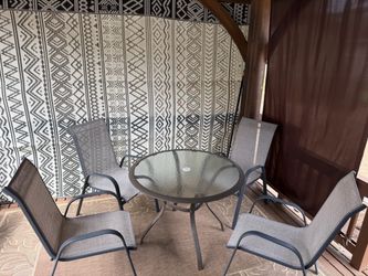 Patio table and chairs