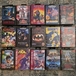 Lot of 15 Sega Genesis Games With Boxes. Sega. **Please, Read The Description**