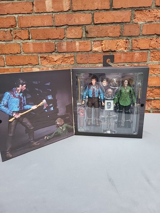 Evil Dead Bloody Ash & Cheryl Williams Ultimate 7" Figures 2 Pack Neca 2024 NIB