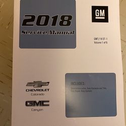 2018 Chevy Colorado, GMC Canyon factory shop manuals list price $675.00