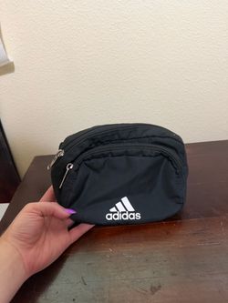 Women’s Adidas Fanny Waist Pack Bag Adjustable Black 2 Zipper Pouches