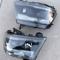19 to 24 Ram Black Projector LED Sequential Headlights 