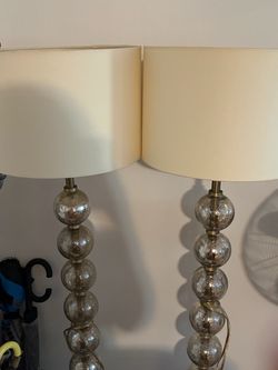 Tall 6ft “ glass floor lamp