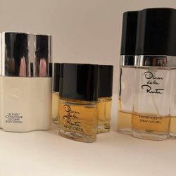 Oscar de la Renta Women Perfume Eau De Toilette Spray Curvy Bottles & Lotion