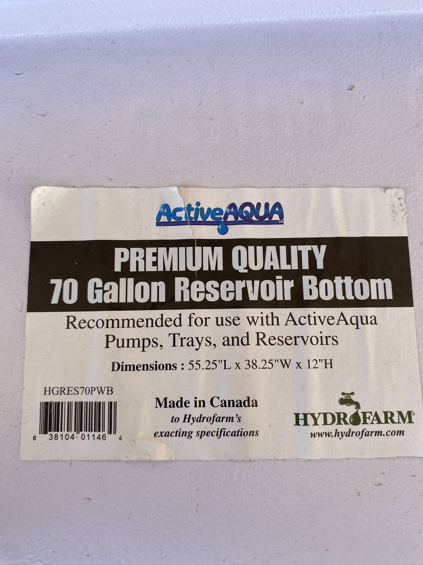 70 Gallon Reservoir Bottom (active Aqua)