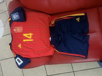 Adidas Youth Size Spain Jersey Kit