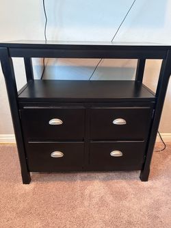 Black Storage Cabinet