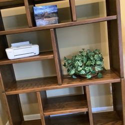 Bookshelves/ Display Cabinet / Solid Oak Construction 