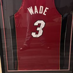 Autographed Dwayne Wade Miami Heat Jersey 