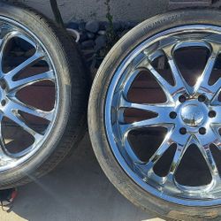24" Chrome Boss Wheels