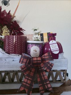 🍁 Cozy Autumn Harvest Gift Basket, Home Gifts