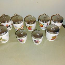 Vintage Royal Worcester Porcelain Egg Coddlers 