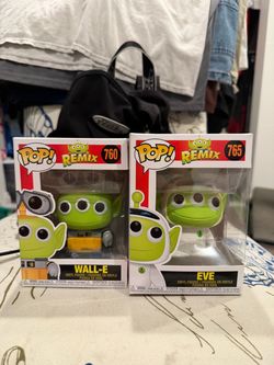Funko Pop Remix Wall-E & Eve Alien Set
