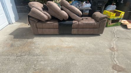 Three seat reclining couch $60 obo