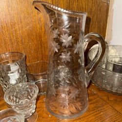 Antique Cut Crystal 10 1/2" Sawtooth Rim