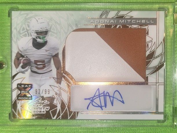 2024 Leaf Trinity Adonai Mitchell RPA /99 Texas Longhorns