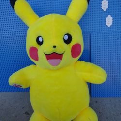 BUILD A BEAR POKEMON YELLOW PIKACHU STUFFED ANIMAL PLUSH TOY NINTENDO SOFT BIG