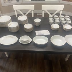 Vintage Noritake  Ninon 6609 China 12 Piece Setting Plus. 