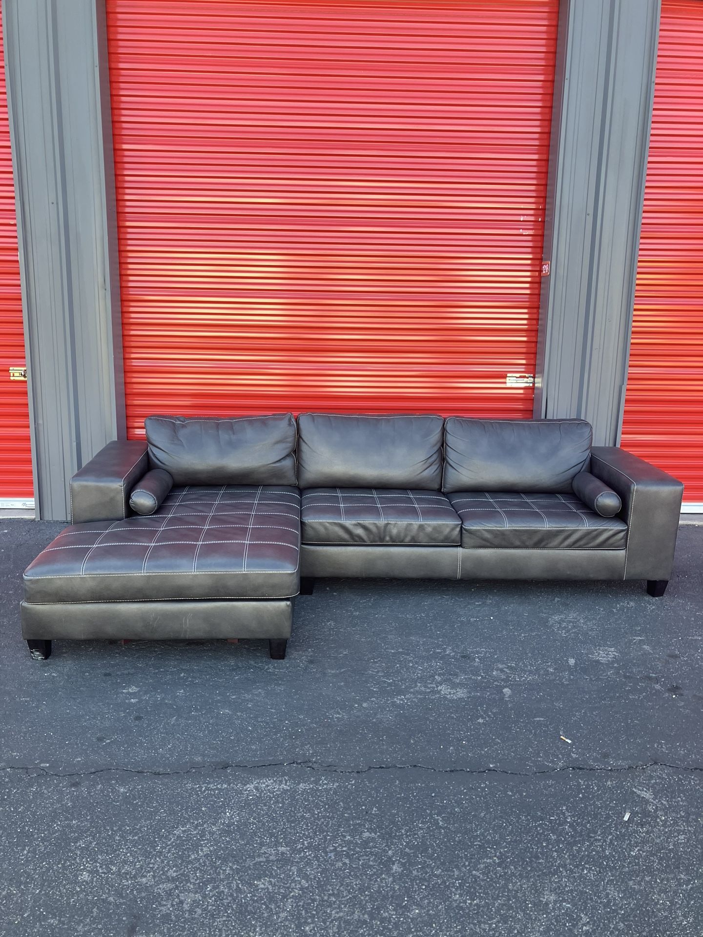Large Leather Sectional Sofa 