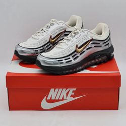 Men's Nike Air Max TL 2.5 Shoes - Phantom Metallic Silver Dark Red - Size 8.5