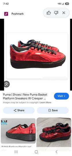 Puma basket platform sneakers