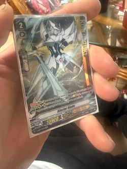 This is a Blaster Blade card from the Cardfight!! Vanguard trading card game, specifically from the V-EB06: Light of Salvation, Logic of Destruction s