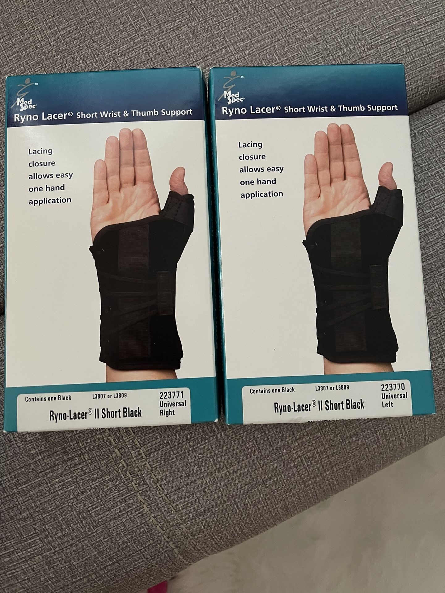 Right Left Reno Lacer Short Wrist & Thumb Support