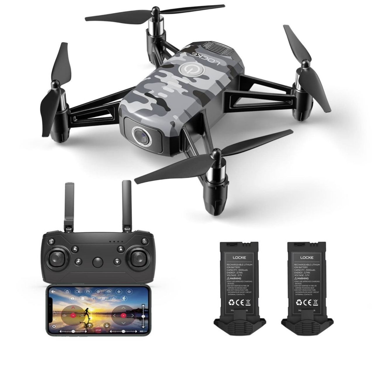 LOCKE Drone With 1080p HD FPV Camera