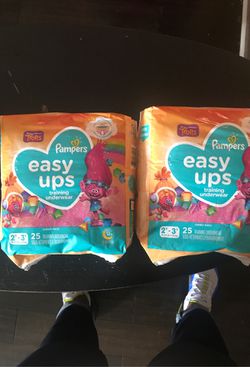 Pampers Easy-ups Girls Size 2T-3T (See Description)