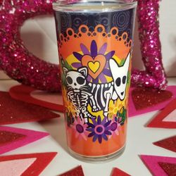 Candel Mexican Cat & Dog Sugar Skull Candel New