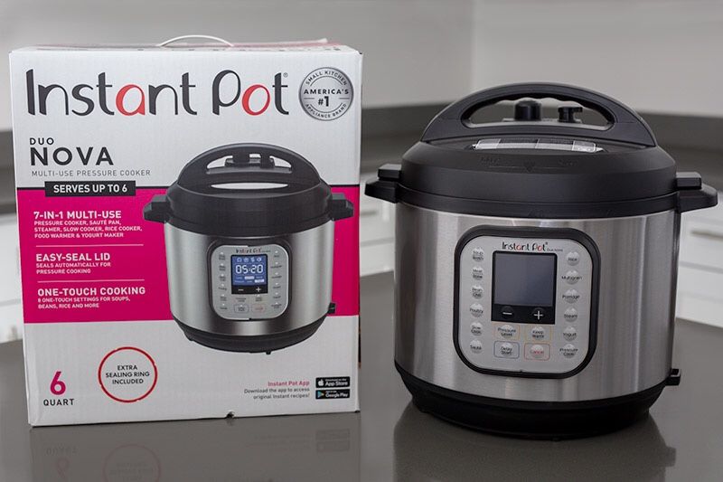 Instant Pot Duo Nova 7-in-1 Electric Pressure Cooker, Slow Cooker, Rice Cooker, Steamer, Saute, Yogurt Maker, and Warmer, 6 Quart, Easy-Seal Lid, 14