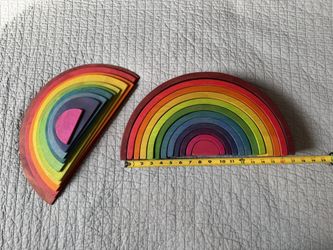 SensoryPlay (Etsy) Wooden Rainbow And Semicircles