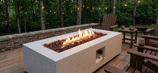NEW Rectangular Propane Fire Pit Table ā $200** š„