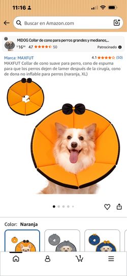 MAXFUT Collar de cono suave para perro, cono de espuma para que los perros dejen de lamer después de la cirugía, cono de dona no inflable para perros 